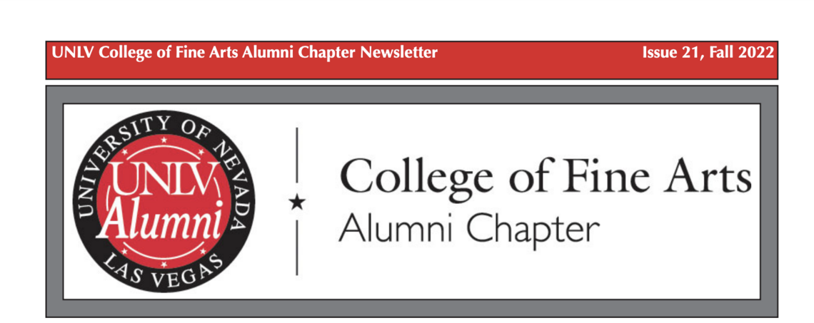 Fall 2022 Fine Arts Alumni Chapter Newsletter University Of Nevada 